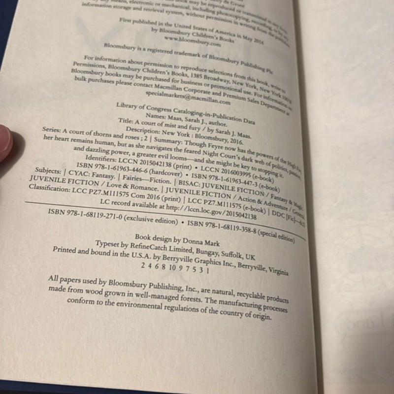 Target Exclusive A Court of Mist and Fury (ACOMAF)
