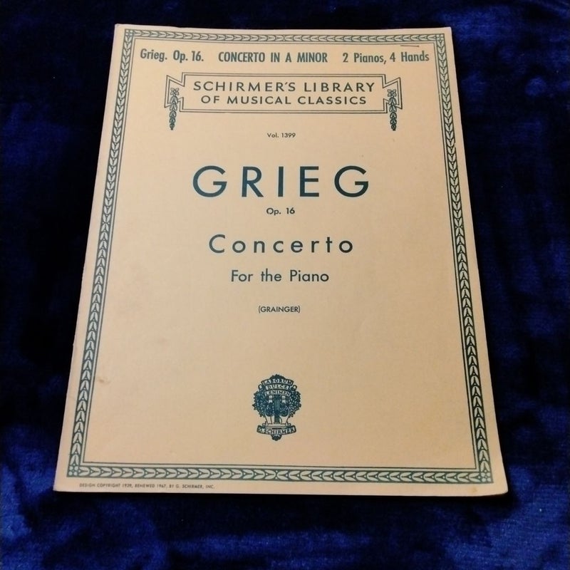 Grieg Op.16 Concerto for the Piano (Vintage 1949)