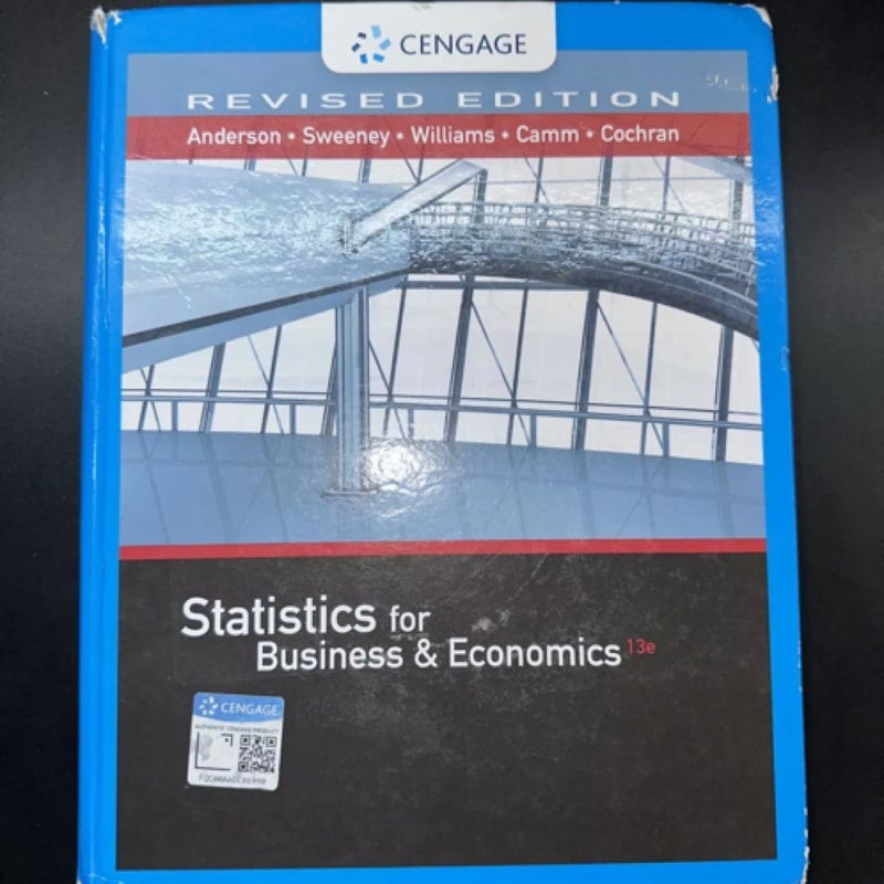 Statistics for Business and Economics, Revised (with XLSTAT Education Edition Printed Access Card)