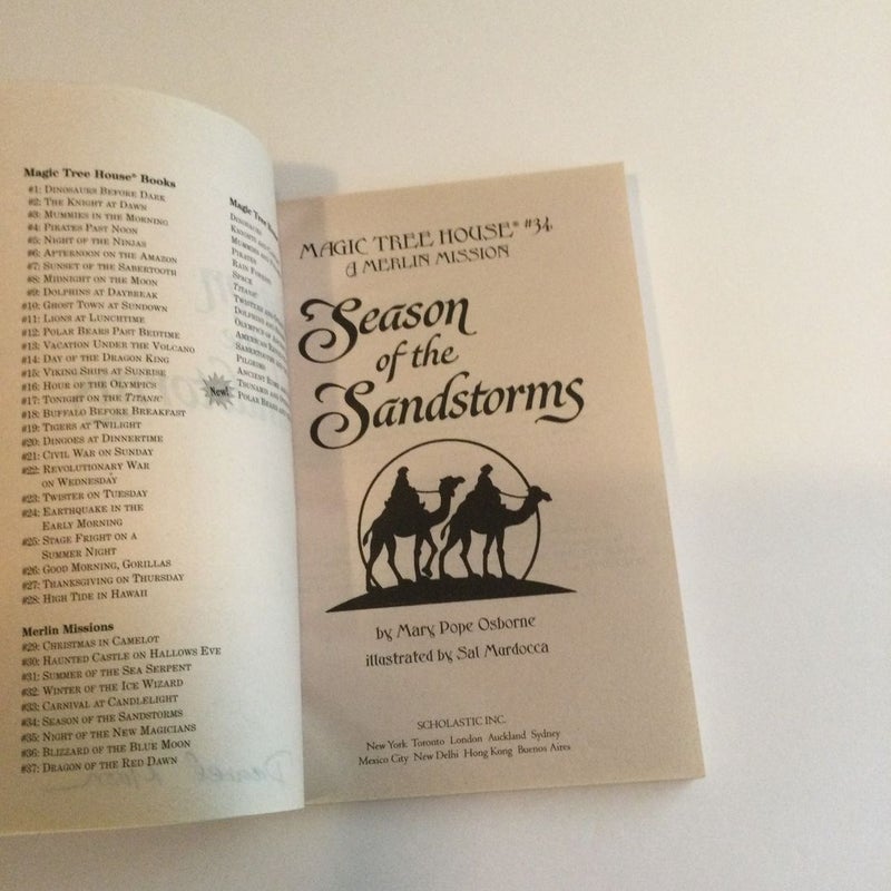 Magic Treehouse SEASONS OF THE SANDSTORMS #34