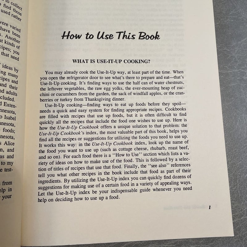 The Use-It-Up Cookbook
