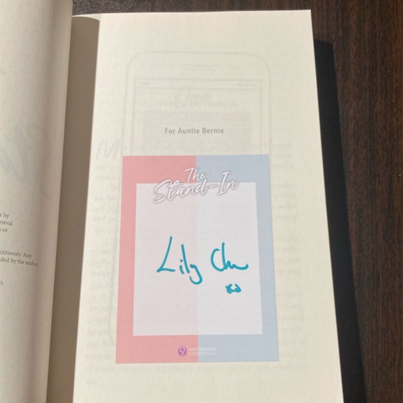 *Signed Bookplate* The Stand-In