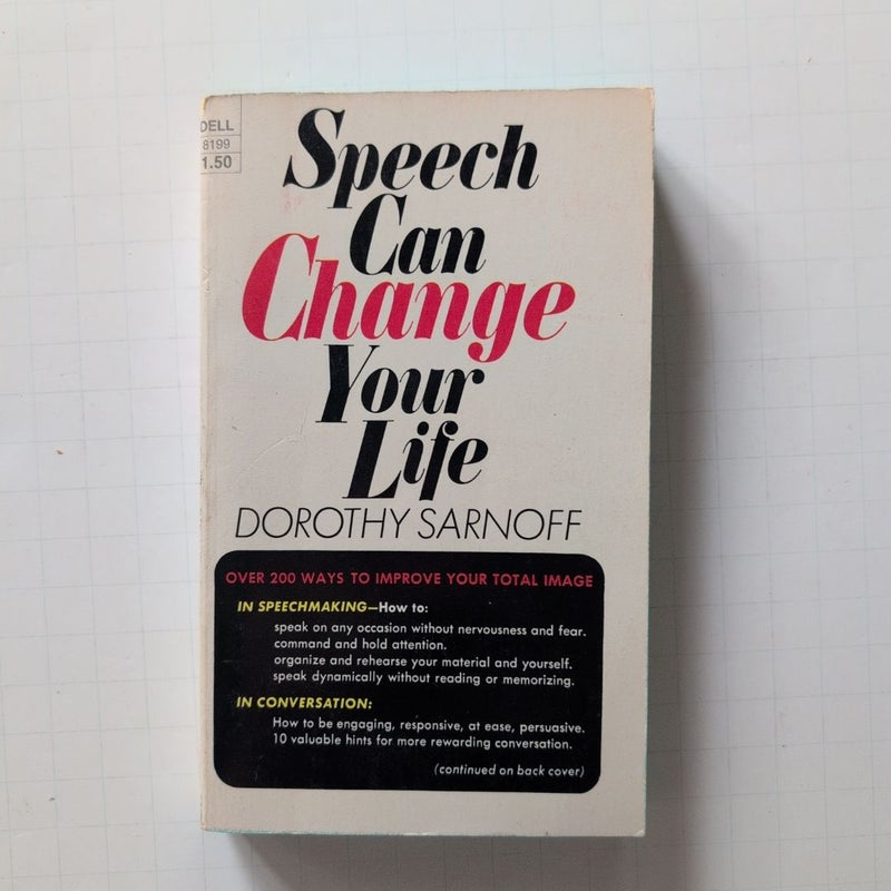 Speech Can Change Your Life