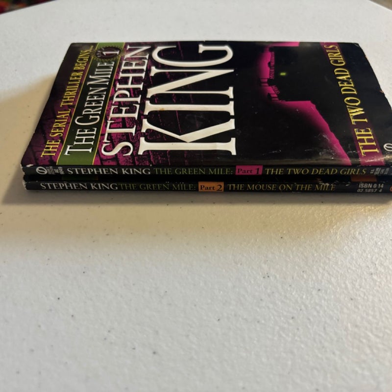 Book Bundle  of 2 Stephen King, the Green Mile 1 and 2