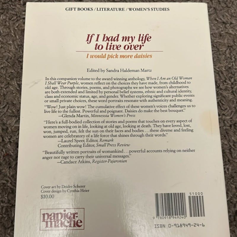 If I Had My Life to Live Over