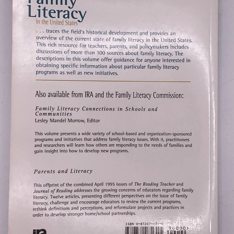 A Survey of Family Literacy in the United States