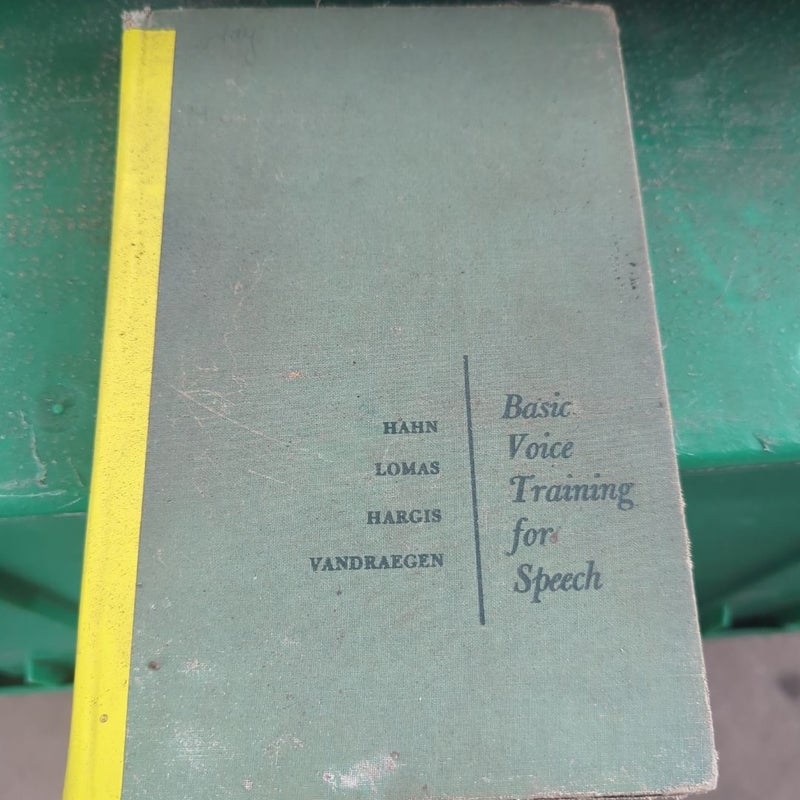 Basic voice training for speech