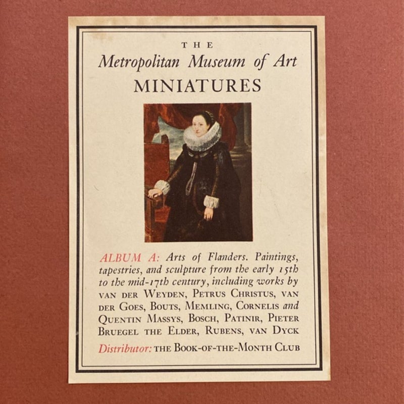 Vintage 1949-1951 The Metropolitan Museum of Art Miniatures Album Books