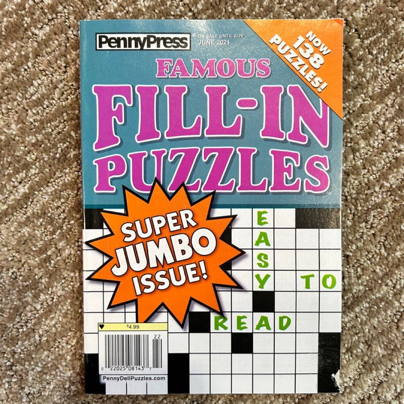 Famous fill-in puzzles