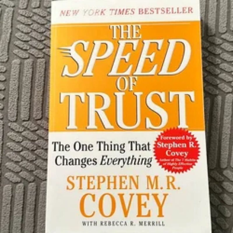 The Speed of Trust