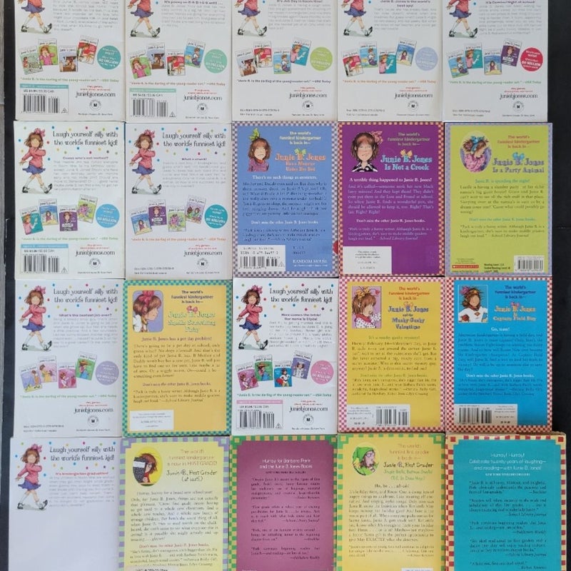 JUNIE B. JONES BOOKS ALMOST COMPLETE SET OF 20 VINTAGE & NEW COVERS BARBARA PARK