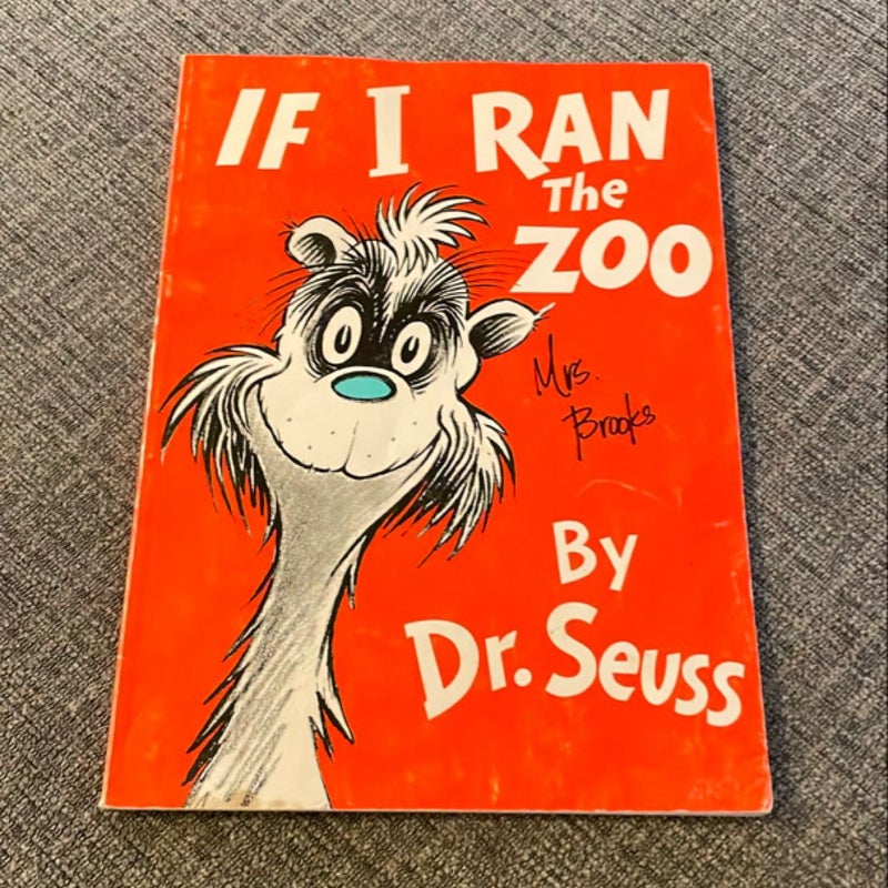 [Banned Book] If I Ran The Zoo (1977) Paperback Dr. Suess