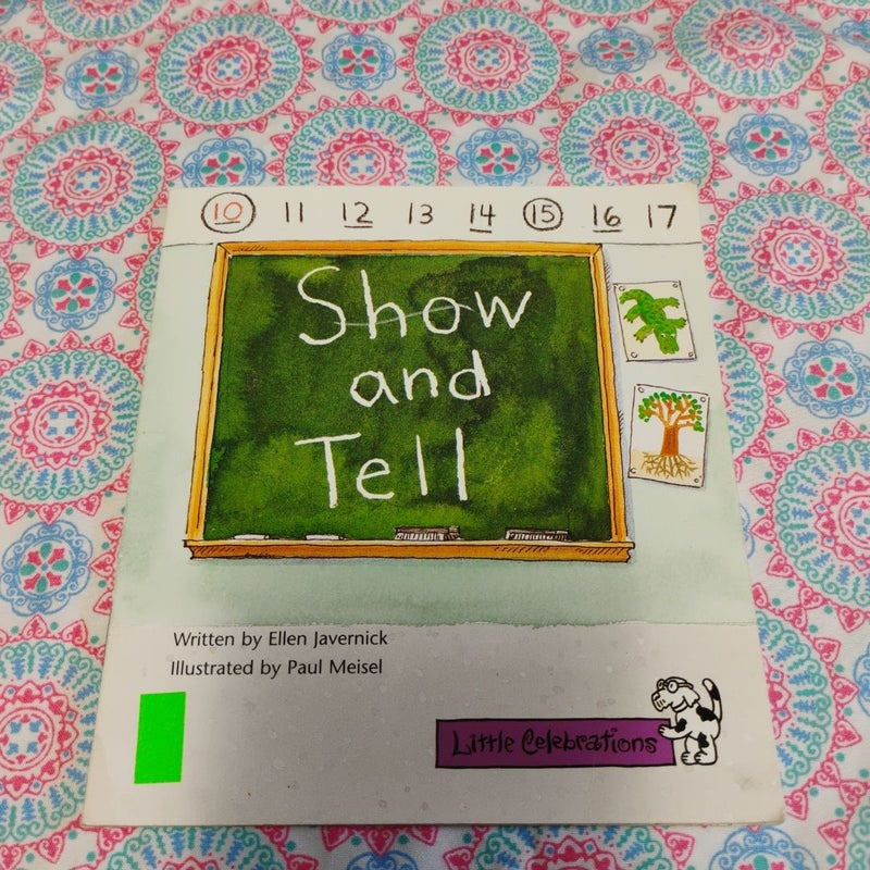 Little Celebrations, Show and Tell, Single Copy, Fluency, Stage 3a