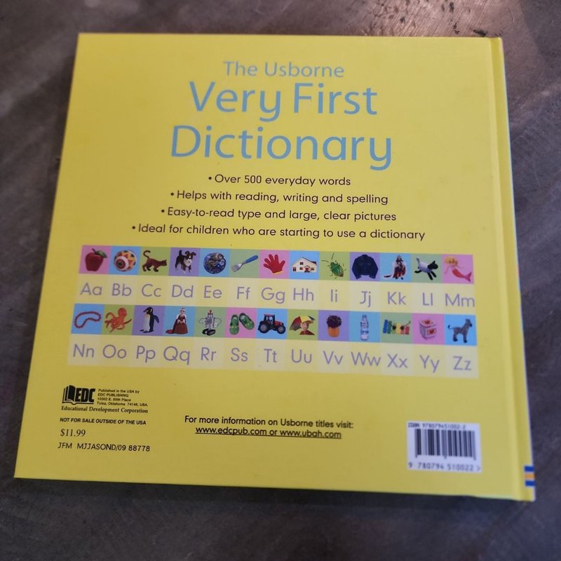 The Usborne Very First Dictionary by Caroline Young, Felicity Brooks