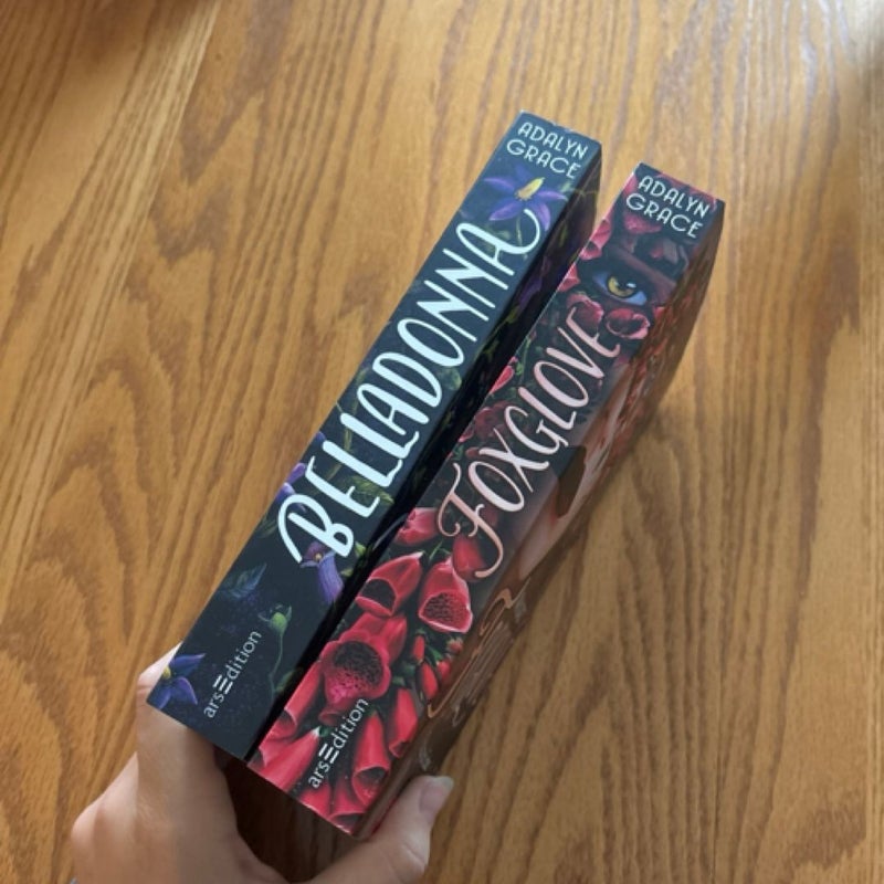 Belladonna and Foxglove German edition paperbacks