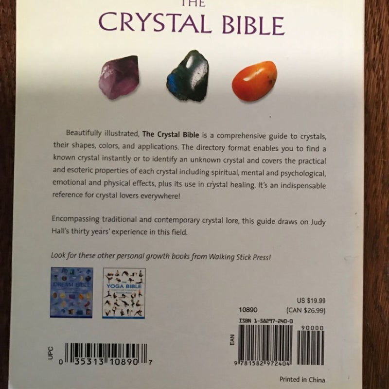 The Crystal Bible (Metaphysical Gemstone Dictionary) Judy Hall 