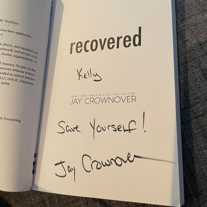 **Author signed** Recovered