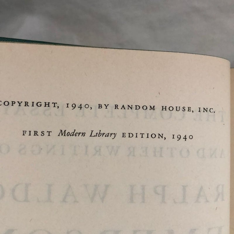 The Complete Essays And Other Writings Of Ralph Waldo Emerson 