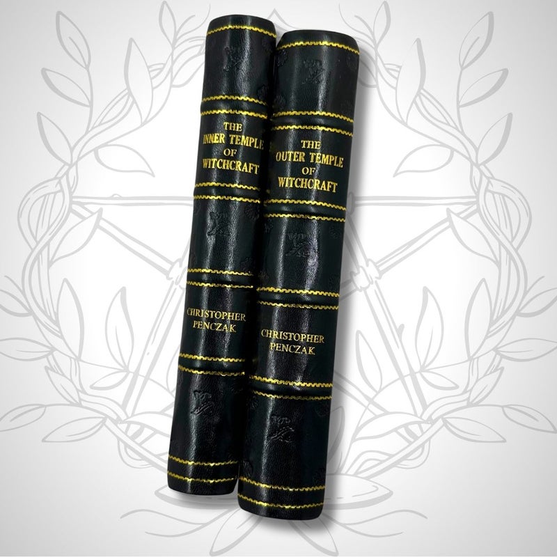 The Outer Temple of Witchcraft & The Inner Temple of Witchcraft by Christopher Penczak - Leather-Bound Edition