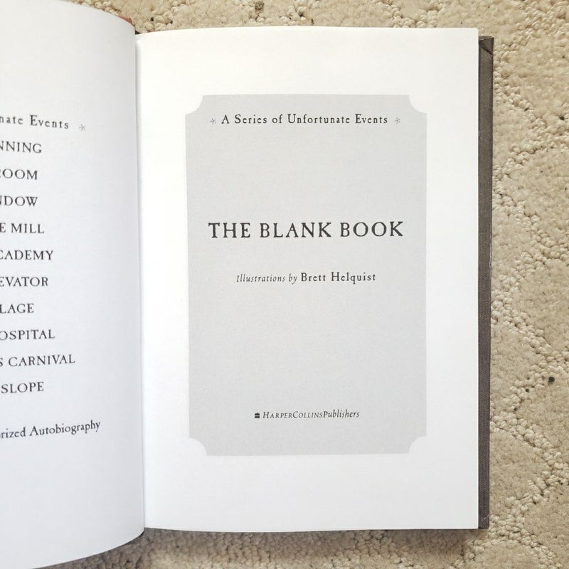 A Series of Unfortunate Events: the Blank Book