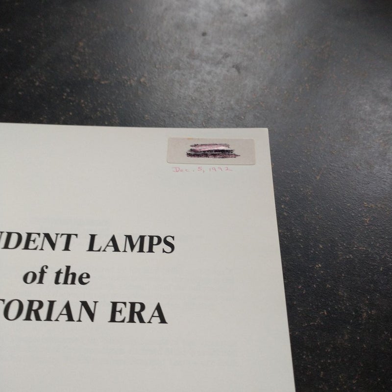 Student Lamps of the Victorian Era