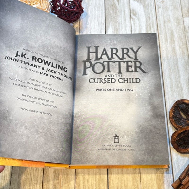 Harry Potter and the Cursed Child Parts One and Two (Special Rehearsal Edition Script)