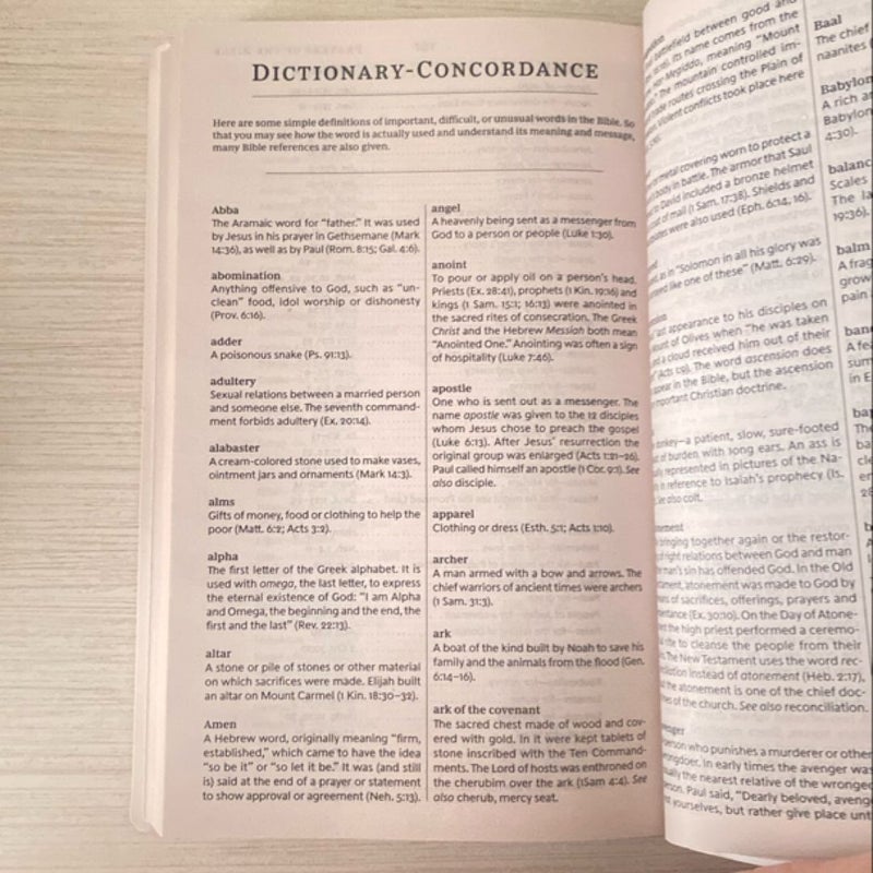 The Holy Bible, King James Version - Free Handmade Bookmark Included!