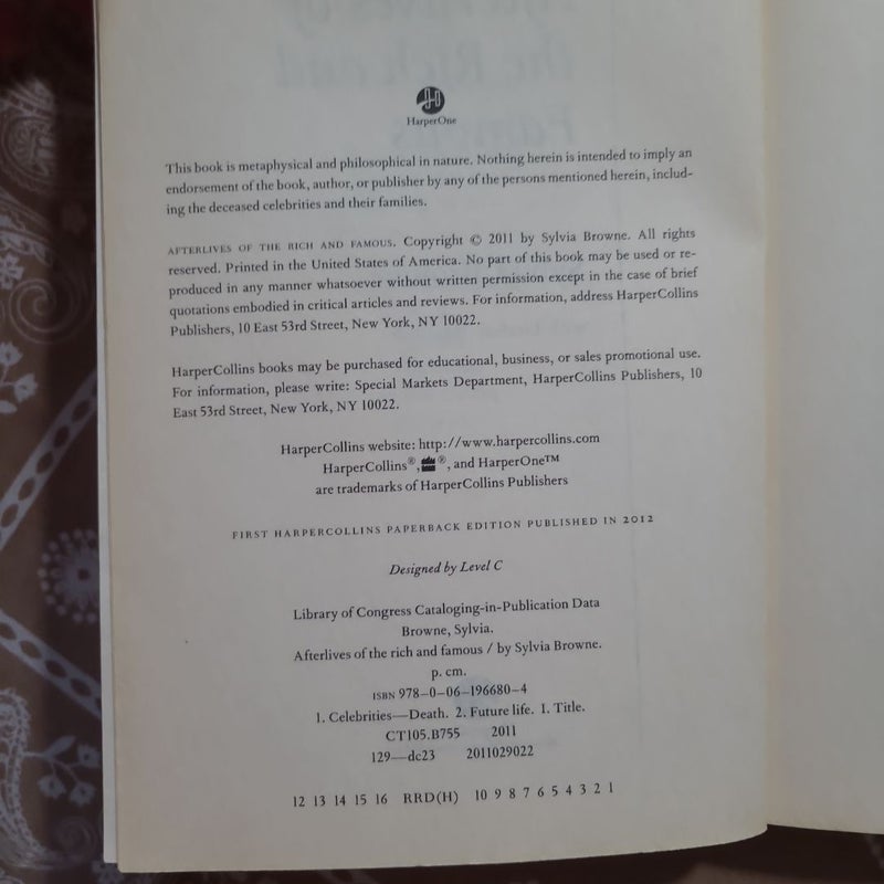 Afterlives of the Rich and Famous (First Edition)