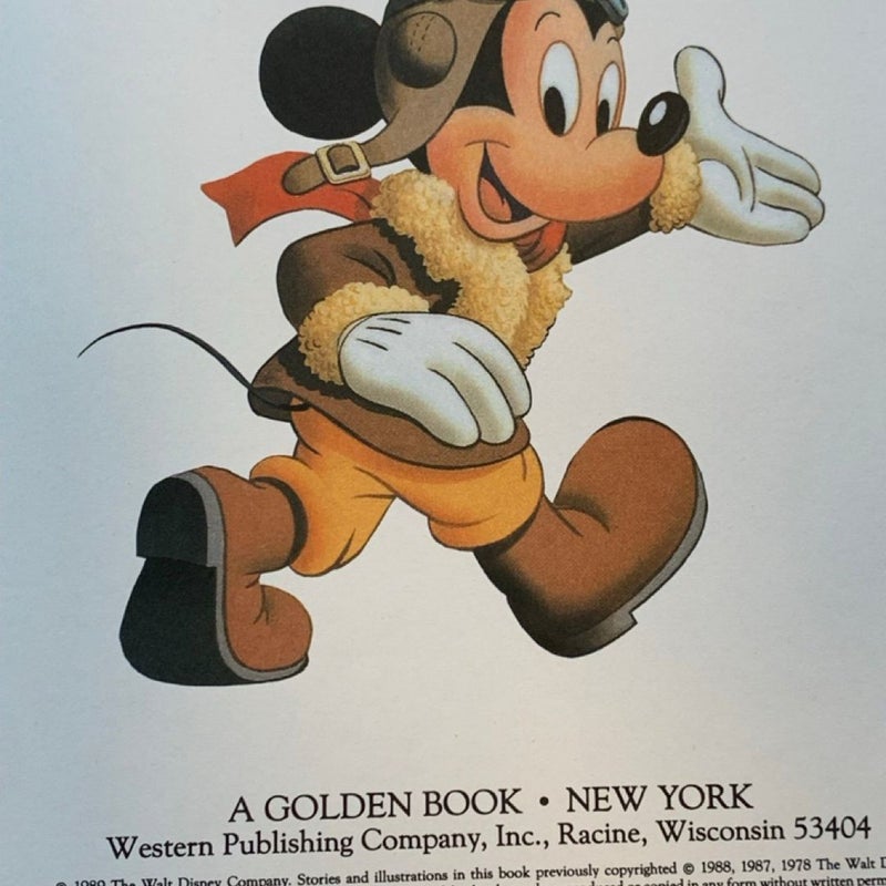 Mickey Mouse Stories Book - Vintage 1989