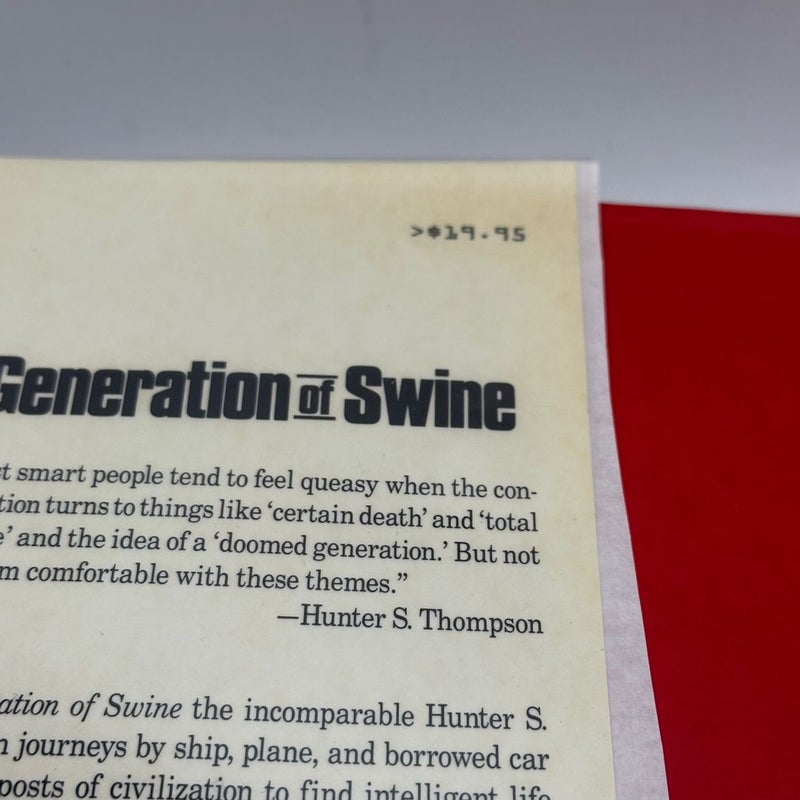 Generation of Swine