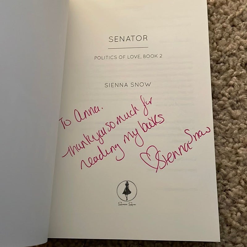 Senator (original cover signed by the author)