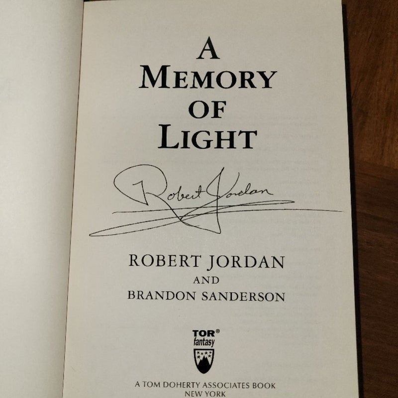 A Memory of Light *First Edition* auto-signed