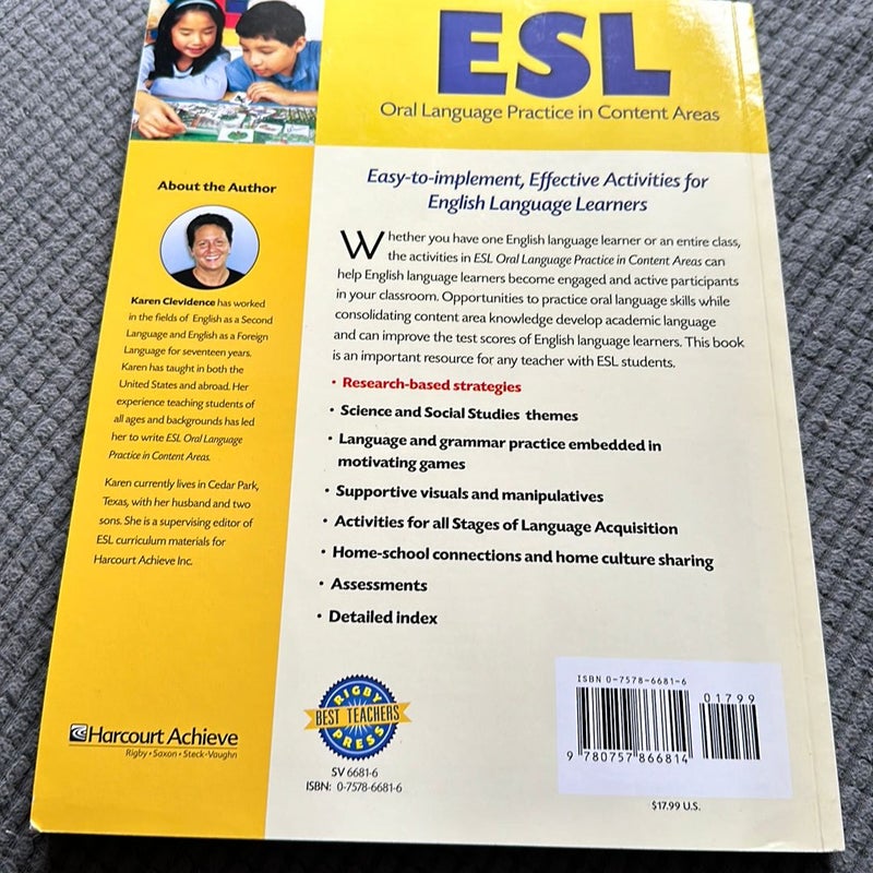 ESL Oral Language Fluency-Building Activities
