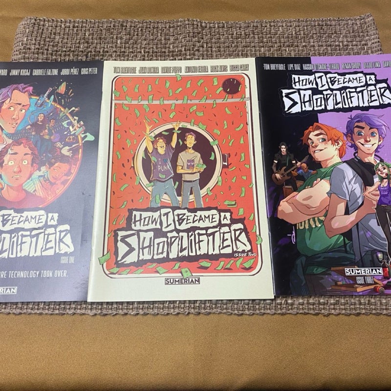 How I Became a Shoplifter Comics (Issues 1, 2 and 3)