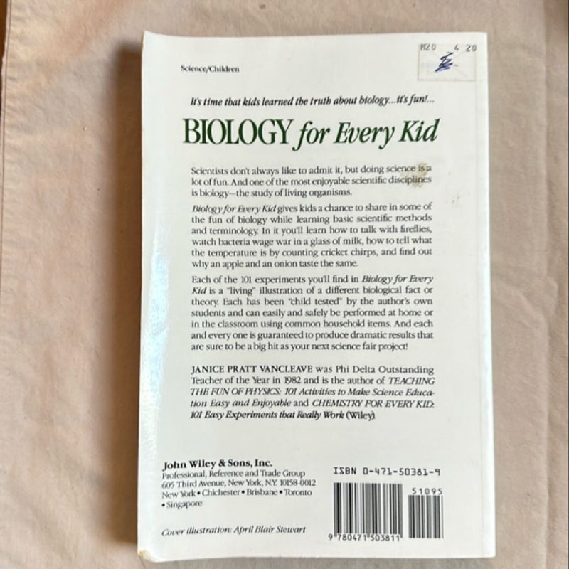 Janice VanCleave's Biology for Every Kid