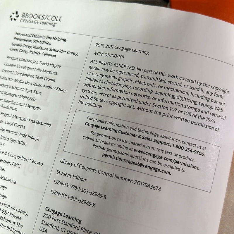 Issues and Ethics in the Helping Professions, Updated with 2014 ACA Codes