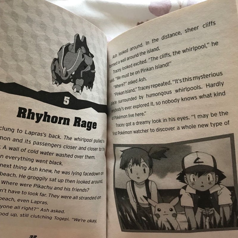 Pokémon 3-Book Collection (Scyther, Heart of a Champion, Journey to the Orange Islands, & Secret of the Pink Pokémon)