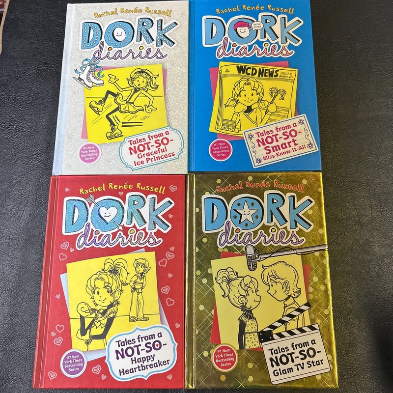 Dork Diaries 4-8, 11 and 13 7 Hardcover Bundle