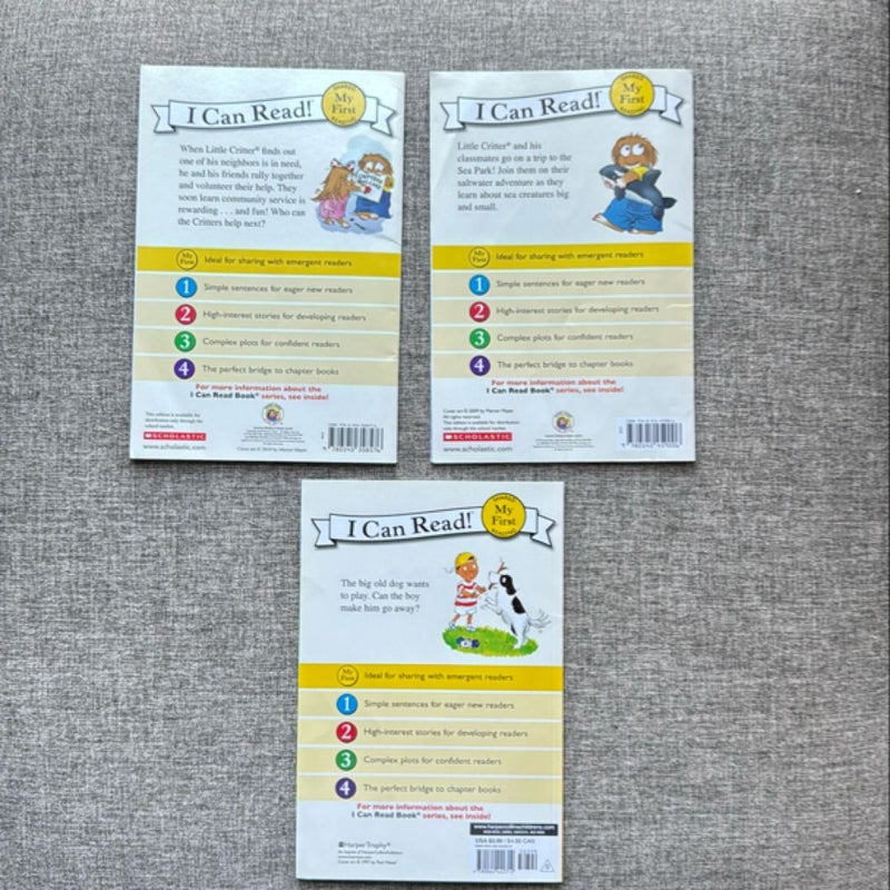 3 I Can Read My First Reading books
