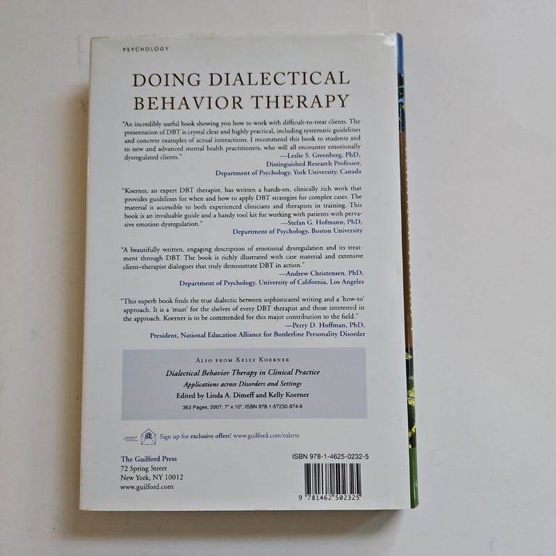 Doing Dialectical Behavior Therapy