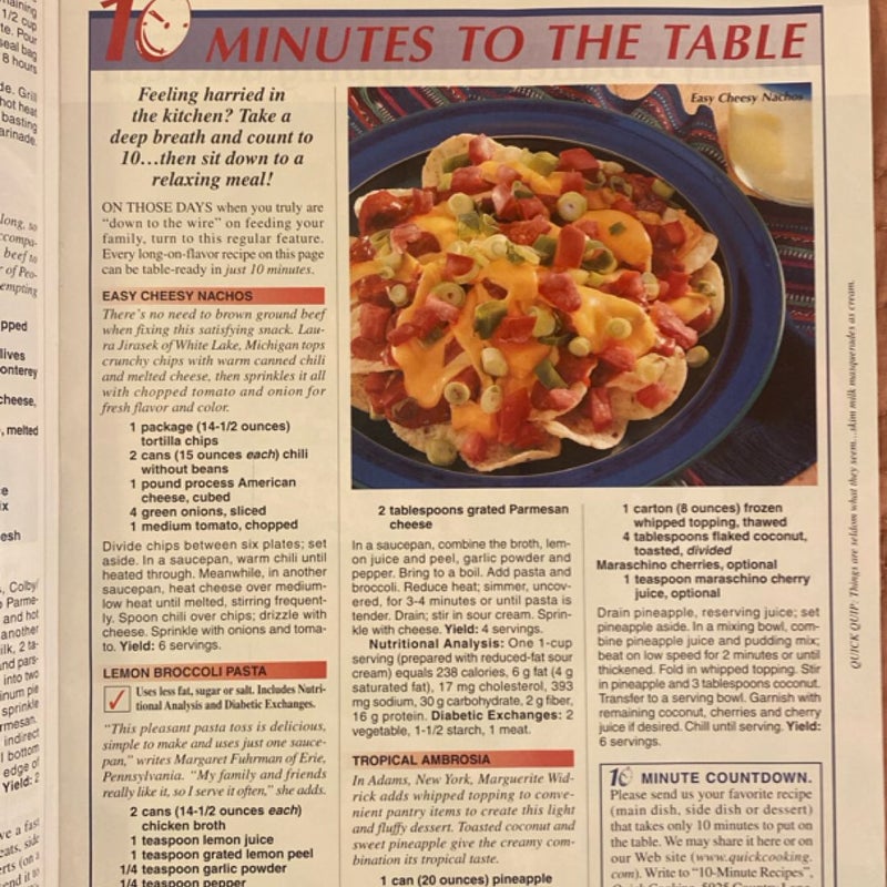 Taste of Home Quick Cooking