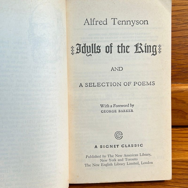 Idylls of the King (vintage)