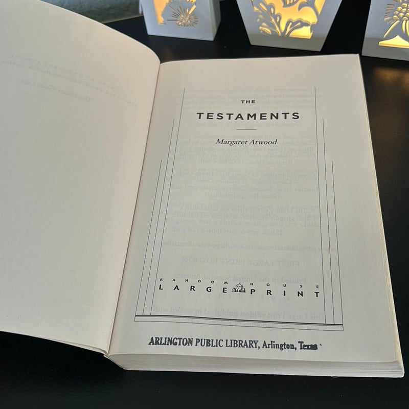 The Testaments LARGE PRINT