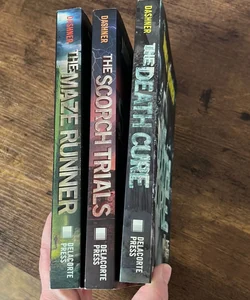 The Maze Runner, The Scorch Trials, and The Death Cure