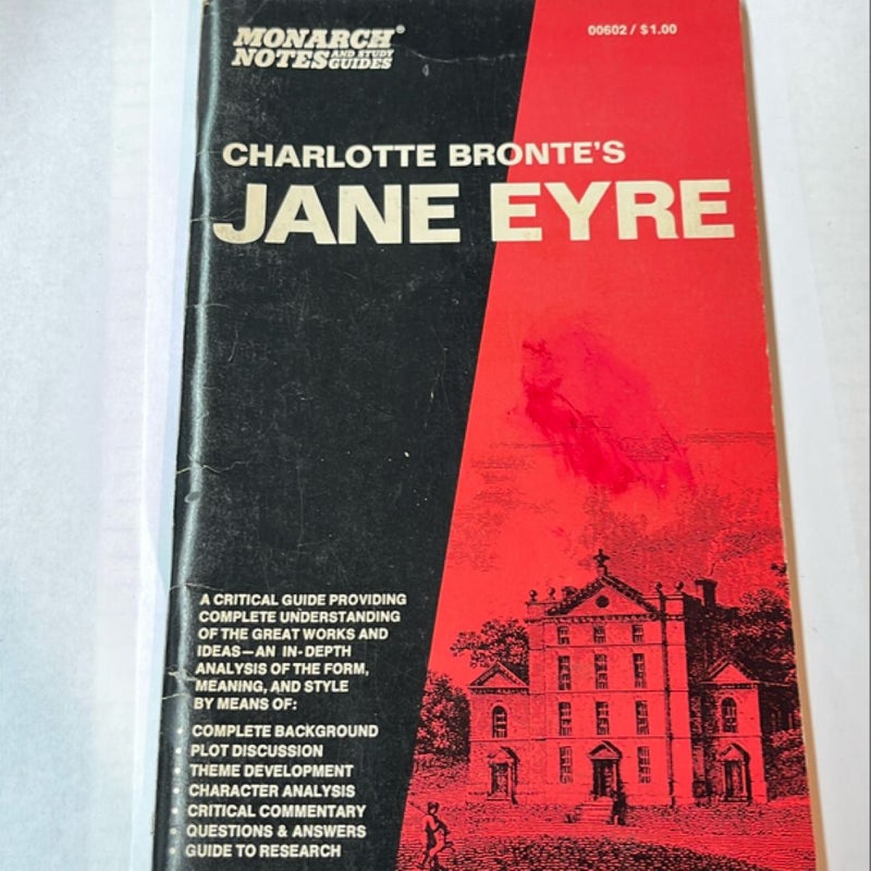 Monarch Notes - Jane Eyre