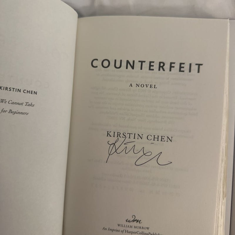 Counterfeit SIGNED deckled edges 