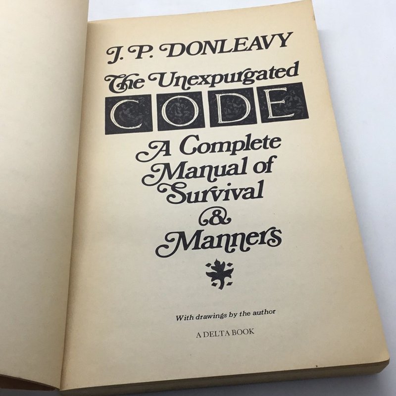 The Unexpurgated Code by J.P. Donleavy, Paperback Pangobooks