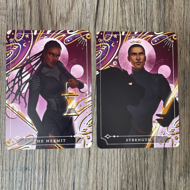 Fairyloot Tarot Cards - The Hermit & Strength - Blood Scion