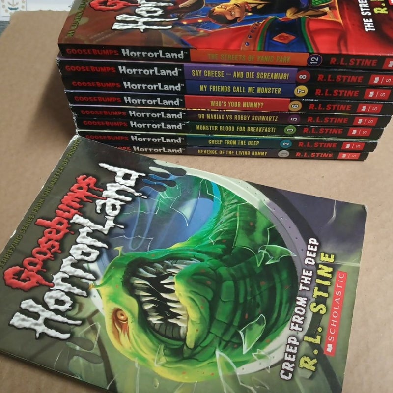 Lot 9 Goosebumps HorrorLand books never read