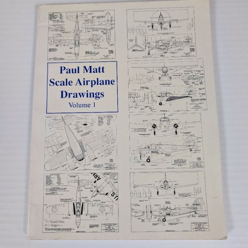 Paul Matt Scale Airplane Drawings 